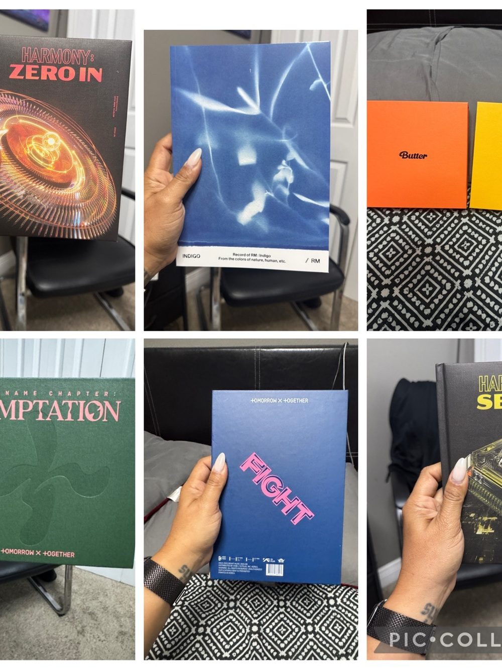 K-Pop Album Lot Featuring Colorful Hardcover Editions